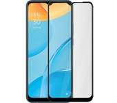 Cristal templado 9H Biselado para Oppo A15 – Marco negro