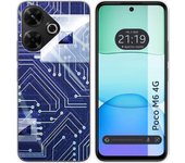 Funda Silicona Xiaomi Poco M6 4G Circuito