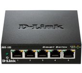 D-Link DGS-105 switch No administrado Negro