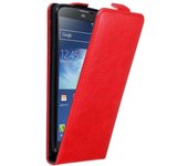 Funda para Samsung Galaxy NOTE 3 in ROJO MANZANA - Cubierta Proteccion Estilo Flip con Cierre Magnetico - Etui Case Cover Carcasa