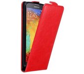 Funda para Samsung Galaxy NOTE 3 NEO in ROJO MANZANA - Cubierta Proteccion Estilo Flip con Cierre Magnetico - Etui Case Cover Carcasa