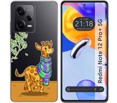 Funda Silicona Transparente Xiaomi Redmi Note 12 Pro+ Plus 5G Jirafa