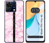 Funda Silicona Zte Blade V50 Vita 4G Mármol 04