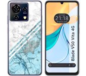 Funda Silicona Zte Blade V50 Vita 4G Mármol 02