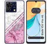 Funda Silicona Zte Blade V50 Vita 4G Mármol 03