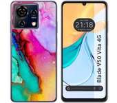 Funda Silicona Zte Blade V50 Vita 4G Mármol 15