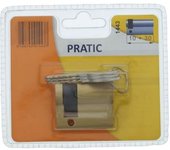 PRATIC 1443 Cilindro 10+30 mm en latón medio cilindro / nivel de seguridad 1
