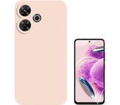 Kit Hidrogel Film + Funda Silicona Redmi 13 Rosa
