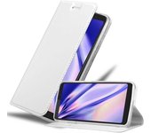 Funda Libro para WIKO VIEW en CLASSY PLATEADO - Cubierta Proteccion con Cierre Magnetico, Tarjetero y Funcion de Suporte - Etui Case Cover Carcasa