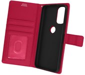 Funda Motorola Moto G31 y G41 Solapa Tarjetero Soporte Vídeo rosa