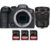 EOS R7 + RF 24-105mm F4 L IS USM + 3 SanDisk 128GB Extreme PRO UHS-II SDXC 300 MB/s + PDF MCZ DIRECT