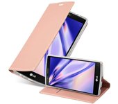 Funda Libro para LG G4 en CLASSY ORO ROSA - Cubierta Proteccion con Cierre Magnetico, Tarjetero y Funcion de Suporte - Etui Case Cover Carcasa