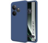 Funda Silicona Líquida Ultra Suave Realme GT 6 / GT 6T 5G Azul Oscuro