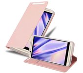 Funda Libro para ZTE Axon 7 en CLASSY ORO ROSA - Cubierta Proteccion con Cierre Magnetico, Tarjetero y Funcion de Suporte - Etui Case Cover Carcasa