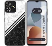 Funda Silicona Zte Blade V50 Design 4G Mármol 01