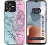 Funda Silicona Zte Blade V50 Design 4G Mármol 08