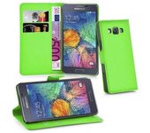 Funda Libro para Samsung Galaxy A7 2015 en VERDE DE MENTA - Cubierta Proteccion con Cierre Magnetico, Tarjetero y Funcion de Suporte - Etui Case Cover Carcasa