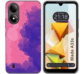Funda Silicona Zte Blade A33s Acuarela 07
