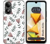 Funda Silicona Zte Blade A33s Flores 01