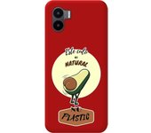 Funda Silicona Roja Xiaomi Redmi A2 Culo Natural