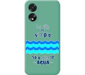 Funda Verde Oppo A18 Agua