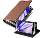 Funda Libro para HTC One M8 en MARRoN CAPUCHINO - Cubierta Proteccion con Cierre Magnetico, Tarjetero y Funcion de Suporte - Etui Case Cover Carcasa