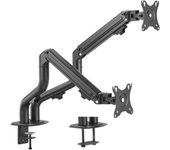 ma-da2-02 adjustable desk 2-display mounting arm tilting 17-32 pulgadas pulgadas up to 8 kg