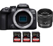 EOS R10 + RF 35mm F1.8 IS Macro STM + 3 SanDisk 128GB Extreme PRO UHS-II SDXC 300 MB/s + PDF MCZ DIR