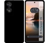 Funda Silicona Gel TPU Negra TCL 40 NXTPAPER
