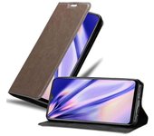 Funda Libro para Vivo V11i en MARRoN CAFe - Cubierta Proteccion con Cierre Magnetico, Tarjetero y Funcion de Suporte - Etui Case Cover Carcasa