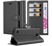 Funda Libro para LG X5 2018 en NEGRO FANTASMA - Cubierta Proteccion con Cierre Magnetico, Tarjetero y Funcion de Suporte - Etui Case Cover Carcasa