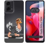 Funda Silicona Motorola Moto G04 / G24 Avestruz