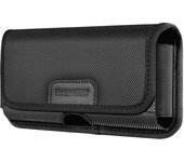 Funda Cinturón para Smartphone de 6.1 pulgadas Nylon de Doble Fijación Negro