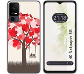 Funda Silicona TCL 40 NXTPAPER 5G Pajaritos