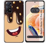 Funda Silicona Xiaomi Redmi Note 12 Pro 4G Helado Chocolate