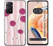 Funda Silicona Xiaomi Redmi Note 12 Pro 4G Flores Vintage