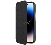 QDOS HYBRID funda para teléfono móvil 17 cm (6.7 pulgadas pulgadas) Funda cartera Negro