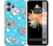 Funda Silicona Oukitel C32 Mariposas