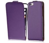 Funda para Apple iPhone 6 PLUS / iPhone 6S PLUS in ORQUiDEA VIOLETA - Cubierta Proteccion Estilo Flip de Cuero Sintetico Liso - Etui Case Cover Carcasa
