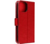 Funda para iPhone 15 Pro Max Tarjetero Soporte Vídeo Rojo