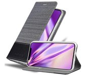 Funda Libro para Apple iPhone X / XS en GRIS NEGRO - Cubierta Proteccion con Cierre Magnetico, Tarjetero y Funcion de Suporte - Etui Case Cover Carcasa