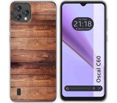 Funda Silicona Blackview Oscal C60 Madera 02