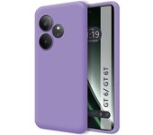 Funda Silicona Líquida Ultra Suave Realme GT 6 / GT 6T 5G Morada