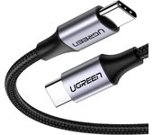 Ugreen 50150 cable USB 1 m USB 2.0 USB C Negro, Plata