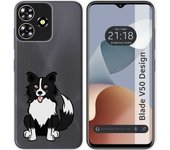 Funda Silicona Zte Blade V50 Design 4G Perros 01