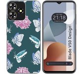 Funda Silicona Zte Blade V50 Design 4G Flores 10