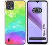 Funda Silicona Transparente Blackview Oscal C60 Acuarela 03