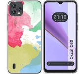 Funda Silicona Transparente Blackview Oscal C60 Acuarela 02