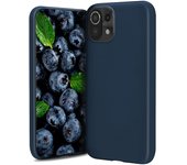 Lifestyle. Funda para Xiaomi Mi 11 Lite 5G y 4G, Azul Marino - Carcasa Funda de Silicona Premium con
