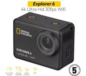 Action Cam Explorer 6 4K con amplia gama de accesorios incluidos